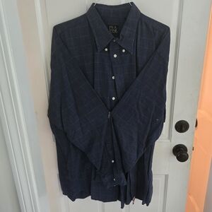 Jos. A. Bank Blue Checkered Shirt